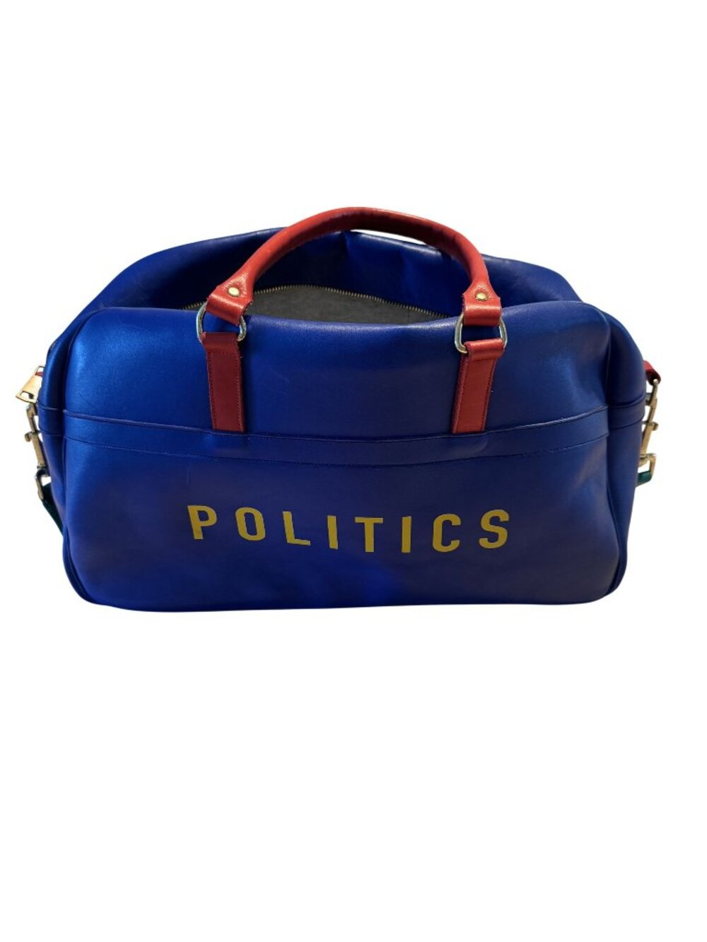 Politics Colorblock Blue Red Green Duffel Bag